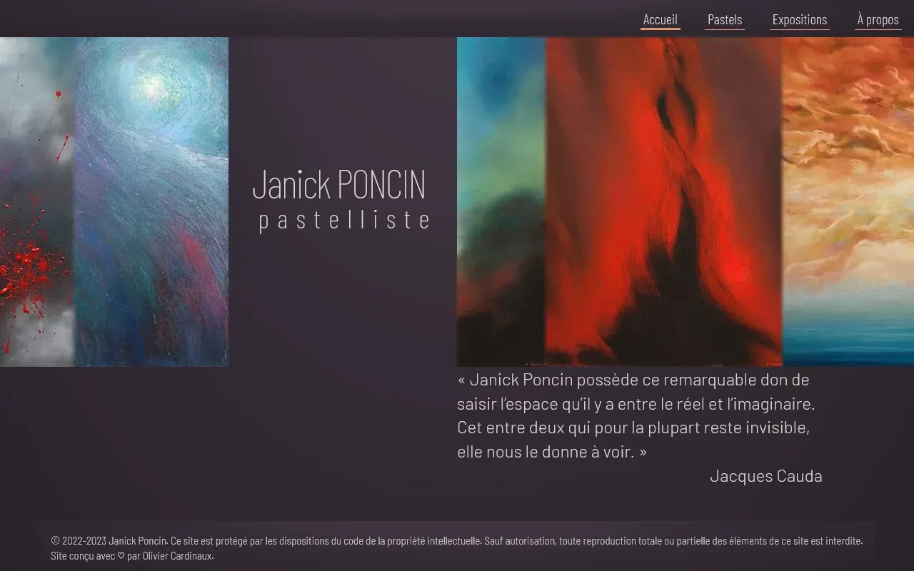 Capture de page de janickponcin.com